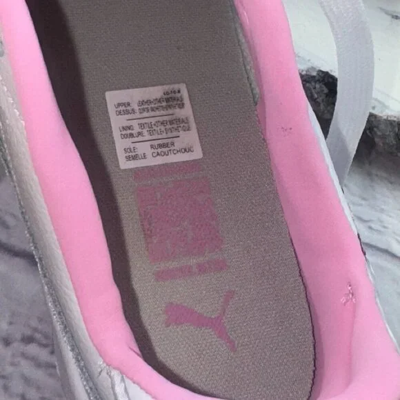 PUMA Womens Carina Street Floral Lace Up Sneakers Shoes Casual White Pink Sz 5 - Picture 12 of 14